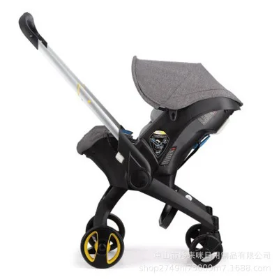 stroller color 2 Вращающееся на 360 градусов детское автокресло, стальная рама с интерфейсом ISOFIX, автомобильные безопасные сиденья для детей 0-3 лет, Сертификация ECE и 3C - Цвет: stroller color 2