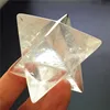 Natural Crystal Quartz Merkaba Stars Gemstone Unicursal Hexagram Great for Meditation Healing Positive Healing Balancing Set 3