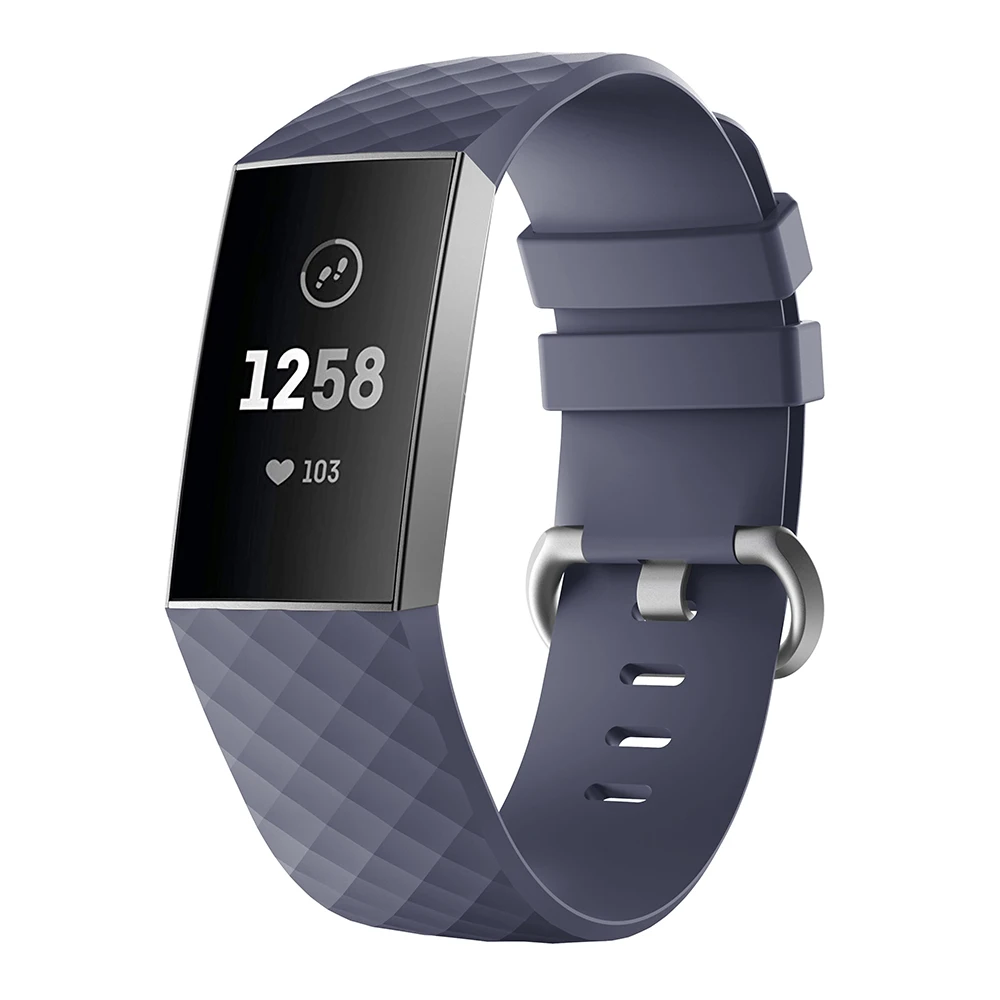 Odog черный силиконовый для часов Ремешок для Fitbit Charge 3 фитнес спортивный ремешок замена браслета