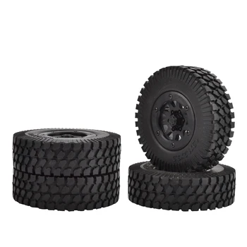 

4PCS 1/10 RC Crawler 1.9 Inch Beadlock Wheels with 98mm Rubber Tires for Axial SCX10 TAMIYA CC01 D90 D110 TF2