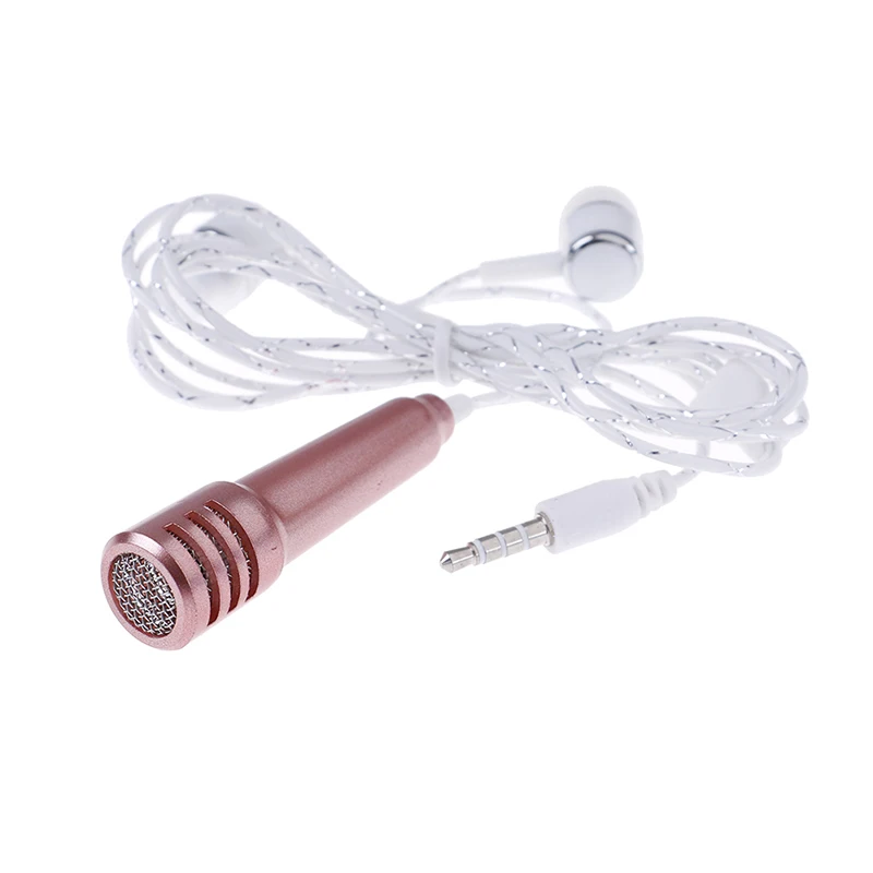 

New Mini Microphone With Tieline Computer Recording Equipment Small Mobile Phone Sing Special Microphone Computer Microphone