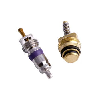 

R12 Valve Cores R134A AC Schrader Auto Service Water tightness Copper 39pcs 75mm With Remover