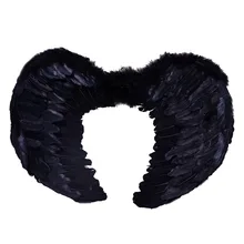 60*40 см для женщин и девочек Крылья ангела перо реквизит для фотосессии сценический костюм Свадебная вечеринка Рождество Хэллоуин Navidad