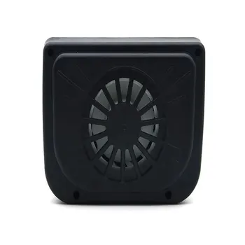 

Convenient Car Solar Fan Black 15*6*11cm Detoxification Vehicles Styling Auto Solar Fan Defogging Auto Solar Fan