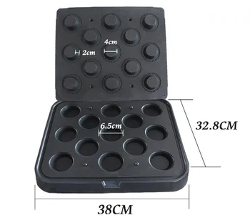 

Egg tart shell/Tartlet shell mold Flow heart cheese clam shell 13 hole round clam shell mould electric baking forming equipment