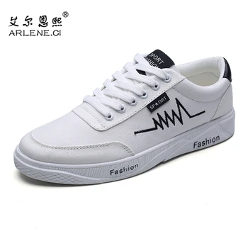 

Sports Shoes Man 2018 New Classic Men Skateboarding Shoes Low Top Men's Canvas Shoes Sports Lace Up Skate Board Shoes Sneakers