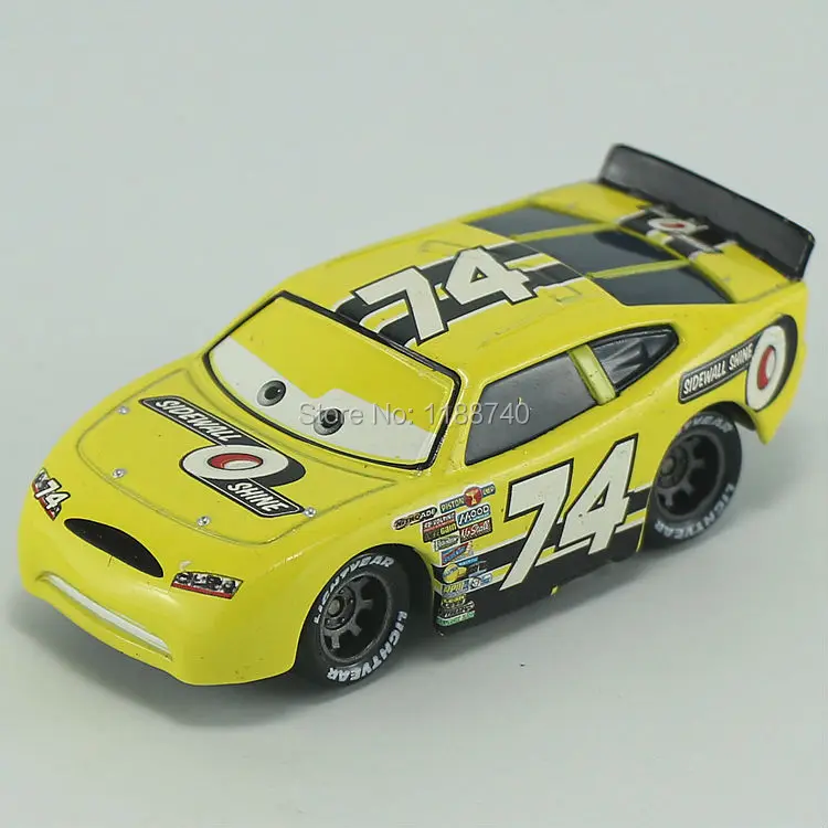 Pixar Cars No.74 Sidewall Shine Diecast Metal Toy Car For Children Gift