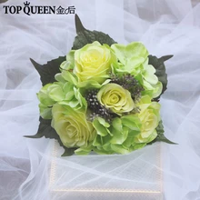 TOPQUEEN F26 искусственный цветок Свадебный букет Желтый букет аксессуары свадебный цветок braidsmaid