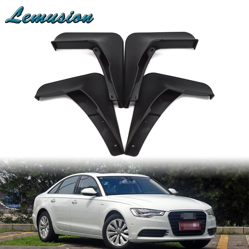 Брызговики передние и задние для Audi A6 C7 2011 2012 2013 2014 2015 1 комплект|Наклейки на