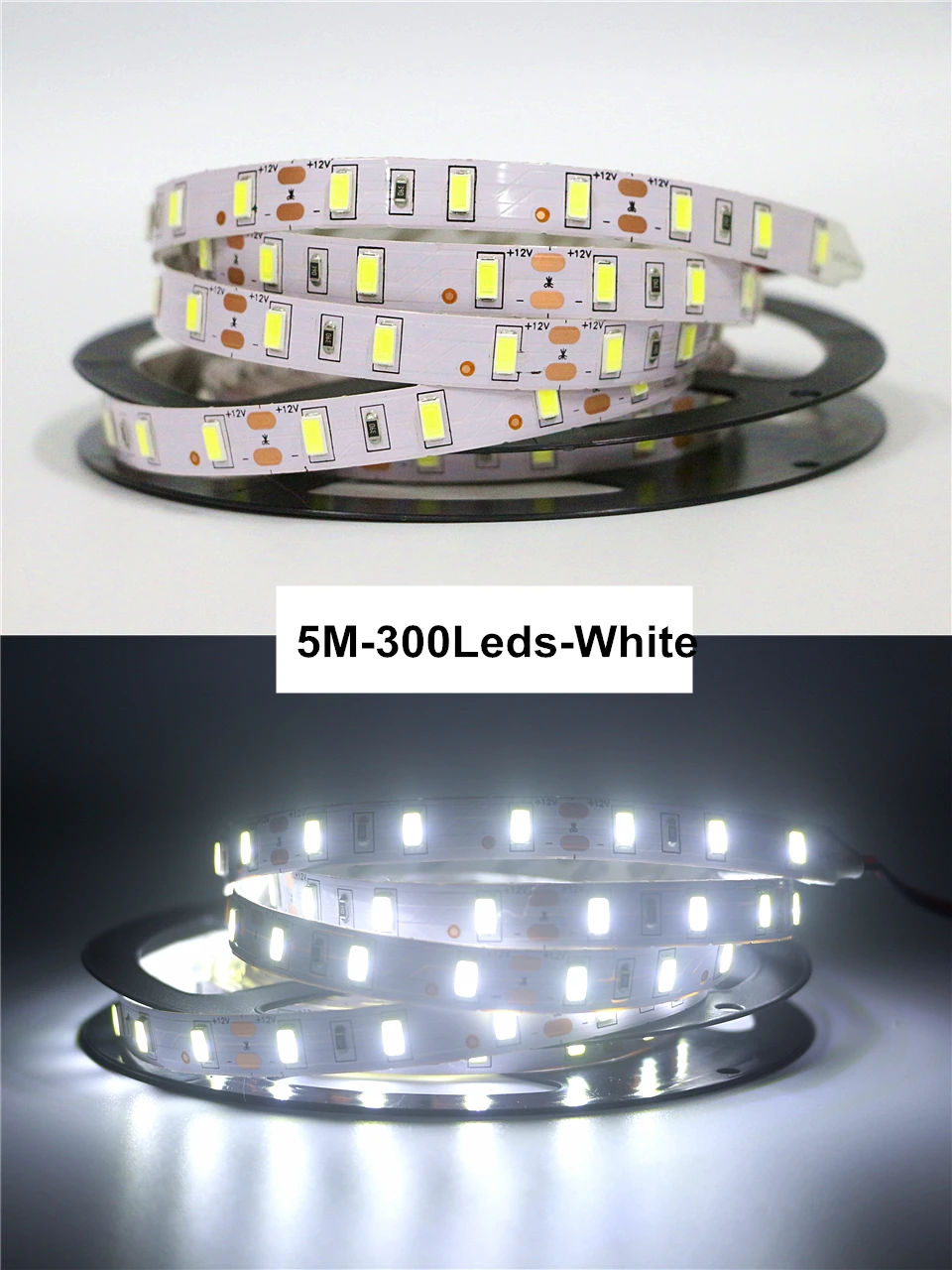 60/90/120 светодиодов/м SMD 5730 Светодиодная лента 5630 гибкий свет 5 м Диодная DC 12 В не