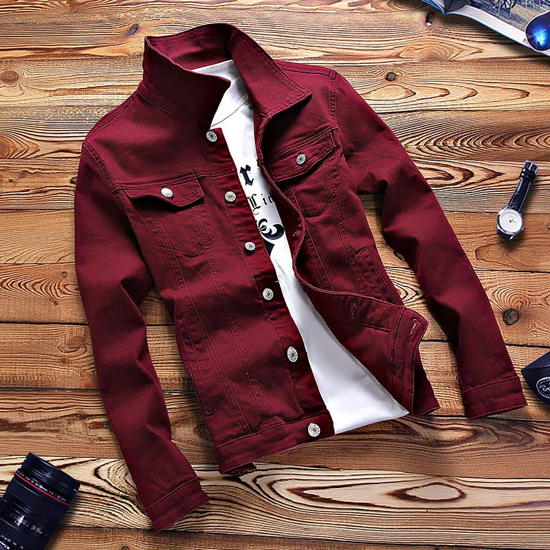 New Mens Denim Baseball Jacket Coat Male Outwear Jeans Jacket and Coats Fashion Design Spring Autumn Clothing