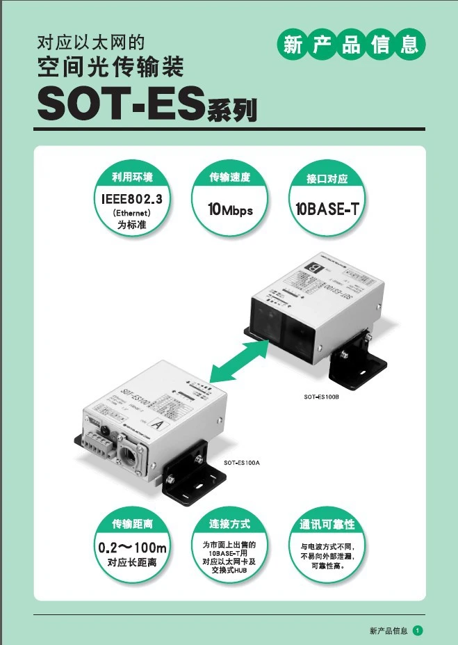 1pcs Japan TOYO Toyo Electric space optical transmission device