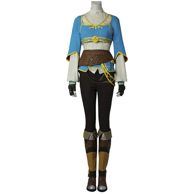 

The Legend of Zelda Breath of the Wild Princess Zelda Cosplay Costume Hot Game Halloween Fancy Costume Women