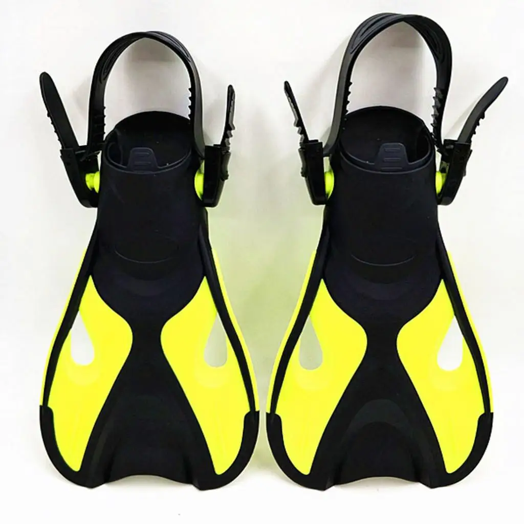 Premium Scuba Diving Fins Open Heel Adjustable Scuba Diving Fins Flippers Snorkeling Swimming Water Sports Tool for Kids Child