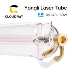 Cloudray Yongli R9 140 W CO2 лазерной трубки деревянный корпус Box упаковка Длина 1850 Dia. 80 мм для CO2 лазерной гравировки, резки