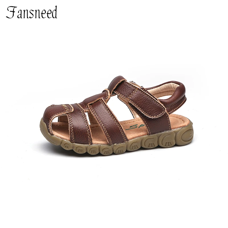 Kids shoes Children sandals Kids sandals Beach shoes Children Shoes Summer Sandals Genuine Leather Quality Boys and Girls Beach Sandals Cowhide Causal