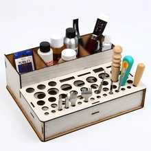 Leather DIY Tool Box Frame Straddle Tool Storage Rack Punch Printing Tool Storage Leather Tools Holder