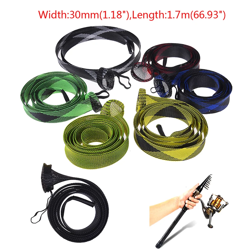 

Flexible Cover Staaf Mouw Staaf Sok Pole Glove Protector Gereedschap Zee River Lake Zwembad Vissen visgerei Not Retain Water