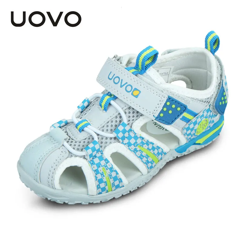 UOVO Children Shoes Fashion Kids Footwear For Girls Hook-And-Loop Cut-Outs Summer Beach Sandals Size 26-36, beach shoes, children sandals, kids shoes, kids sandals