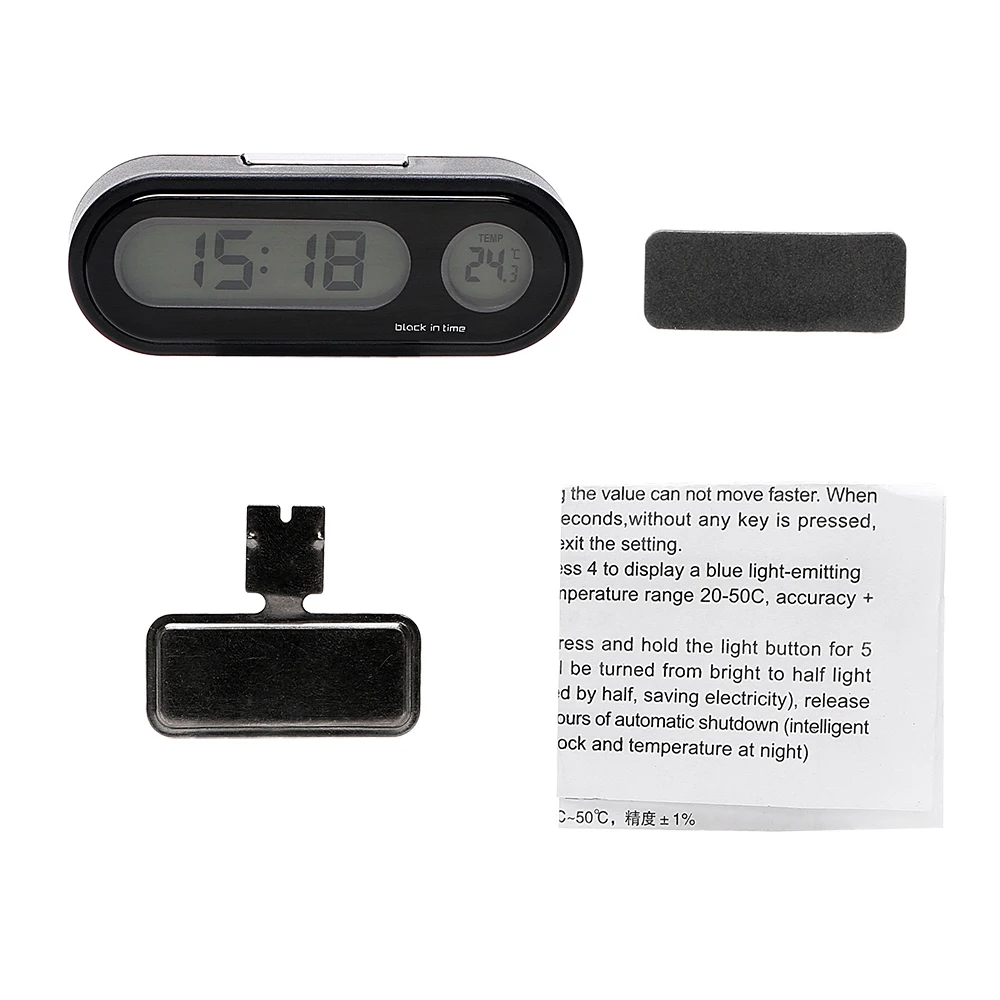 YOSOLO 2 In 1 Digital Clock Thermometer Mini Automobiles Decor Car Car Ornaments Decoration Interior Accessories Car-Styling YOSOLO 2 In 1 Digital Clock Thermometer Mini Automobiles Decor Car Car Ornaments Decoration Interior Accessories Car-Styling