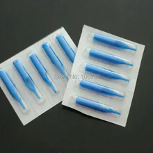 5R Размеры синий 50 шт. одноразовые Насадки для татуировок сопла Пластик советы для Иглы для татуажа питания