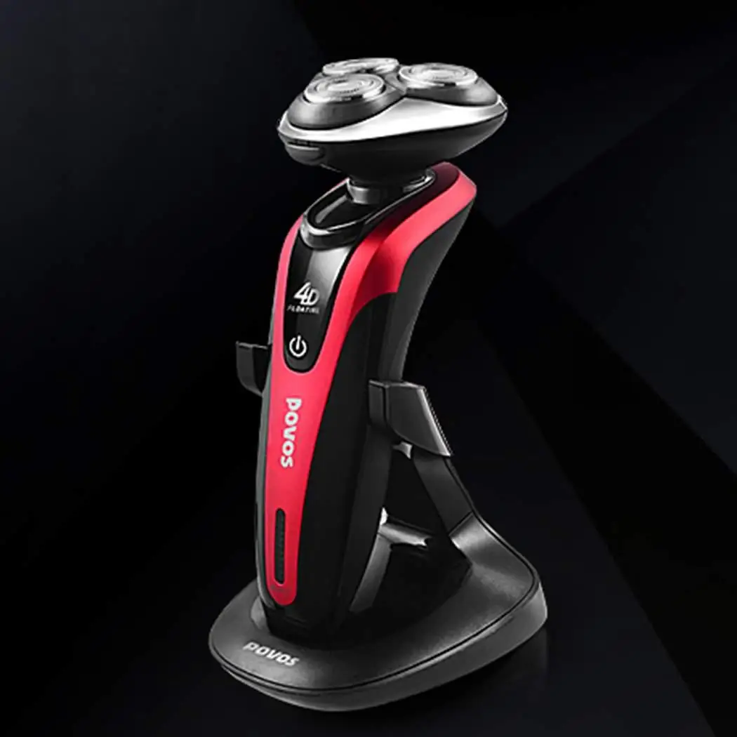 

Men USB Rechargeable Electric Shaver Waterproof 3 Cutter Heads Electric Shaving Beard Machine Razor 4D Stereo Floating Veneer