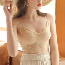 Женский сексуальный кружевной бюстгальтер без рукавов, топы, нижнее белье, Дамский ремень, обернутый грудь, бюстгальтер, укороченный топ