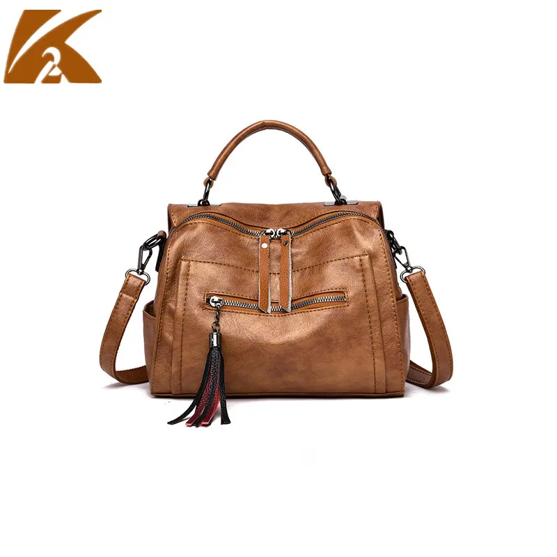 

KVKY Wide Strap Crossbody Bags Handbags Women Leather Handbag Messenger Bags Lady Party Purse Shoulder Bag Cross Body Bags