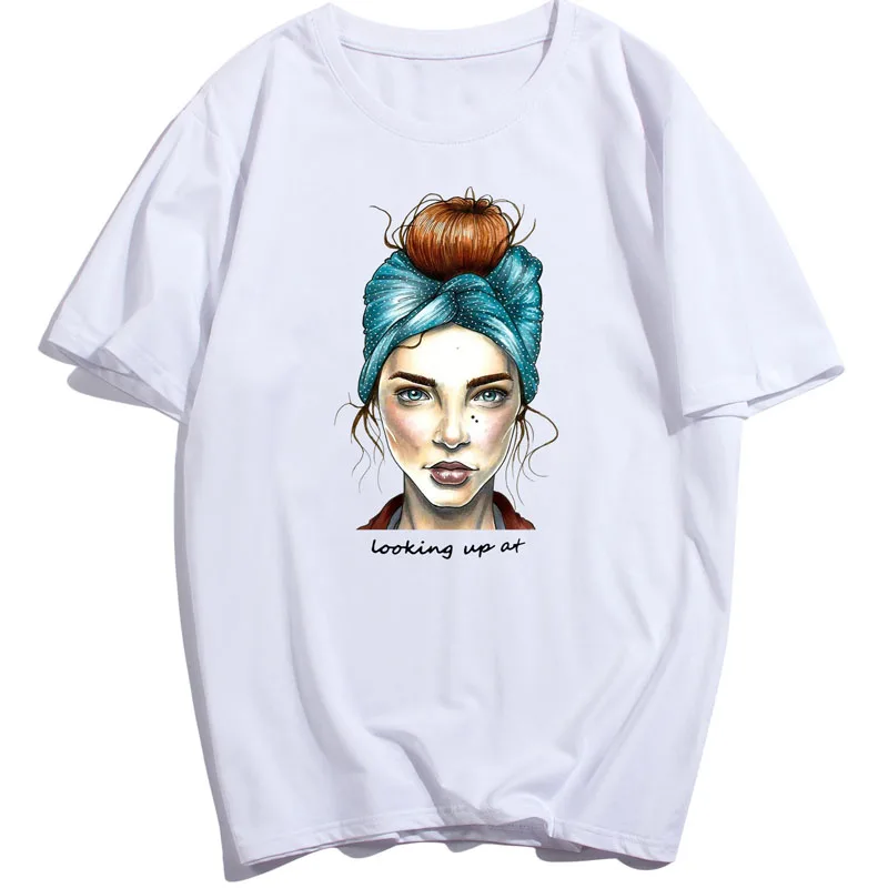 

Summer Women's T-shirt Short Sleeve T Shirts Women 2019 Summer Loose Tee Femme