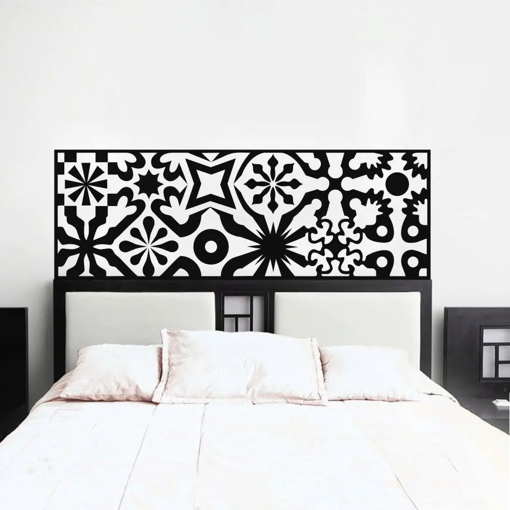 

Modern Bed Headboard Decoration Accessories Wall Decal Bedroom Pvc Pure Color Wall Stickers adesivo de parede Home Decor Z919
