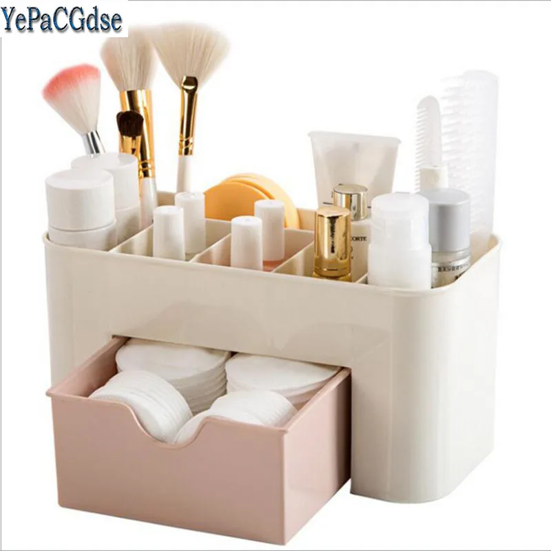 Desktop Saving Space Cosmetics Skin Care Plastic Storage Drawer Boxes Storage makeup organizer