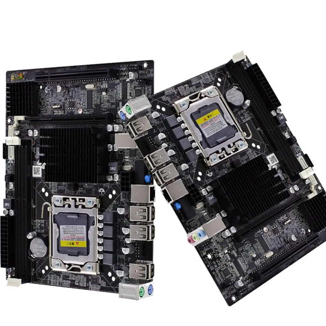 X58 PC Компьютерная настольная материнская плата LGA1366 CPU интерфейс DDR3 MSATA V1.6