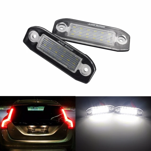 Replacement For Volvo C30 XC60 XC70 XC90 S40 S60 1 Pair Car Rear License  Number Plate LED Light Lamp 