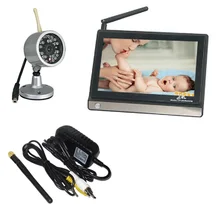 HOT 7.0 inch baby monitor 2.4GHz 4 CHs IR night vision 380TV lines baba electronics wireless Baby Monitor support Max 4 cameras