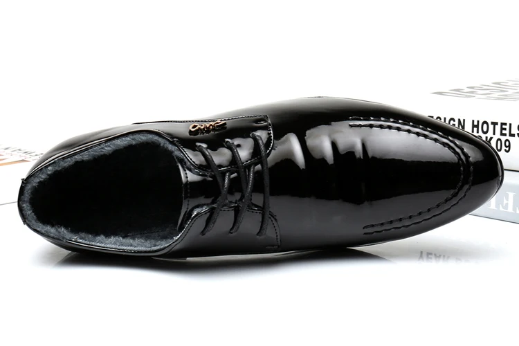 Дизайнерские Туфли-оксфорды для мужчин офисные туфли из лакированной кожи черные свадебные туфли человек Италия Zapatos Hombre Chaussure Homme