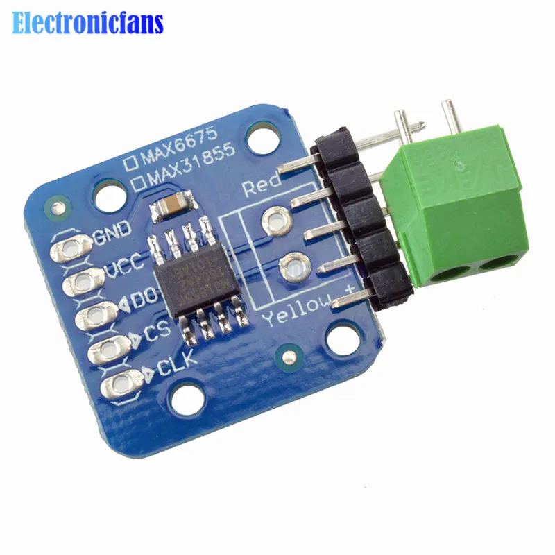 MAX31855 MAX6675 SPI Type K Thermocouple Temperature Sensor Board Module For Arduino in
