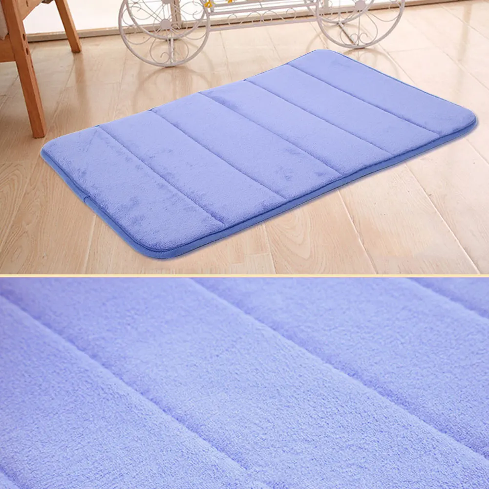 Пенные коврики с эффектом памяти, Нескользящие, для комнаты, кухни, для ванной, для дома, многоцветные, полиэстер - Цвет: dark blue