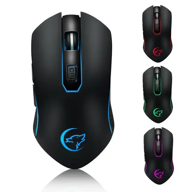 Best Price 2.4G Wireless Mouse Rechargeable Slient Buttons Computer Mouse 6 Buttons 2400DPI Optical Gaming Mouse for PC Laptop