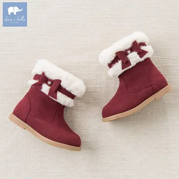 

Dave Bella autumn winter babay girl snow boots fasion boots brand shoes DB5537