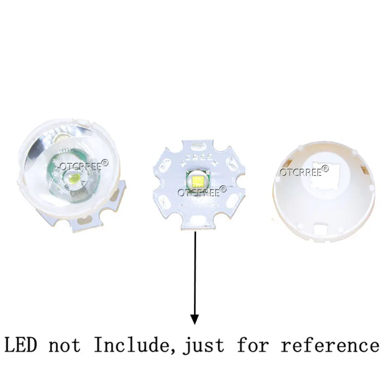1 шт. CREE XML светодиодный XML2 XHP50 LED Lens 21 мм белый держатель 10/25/45/60 градусов