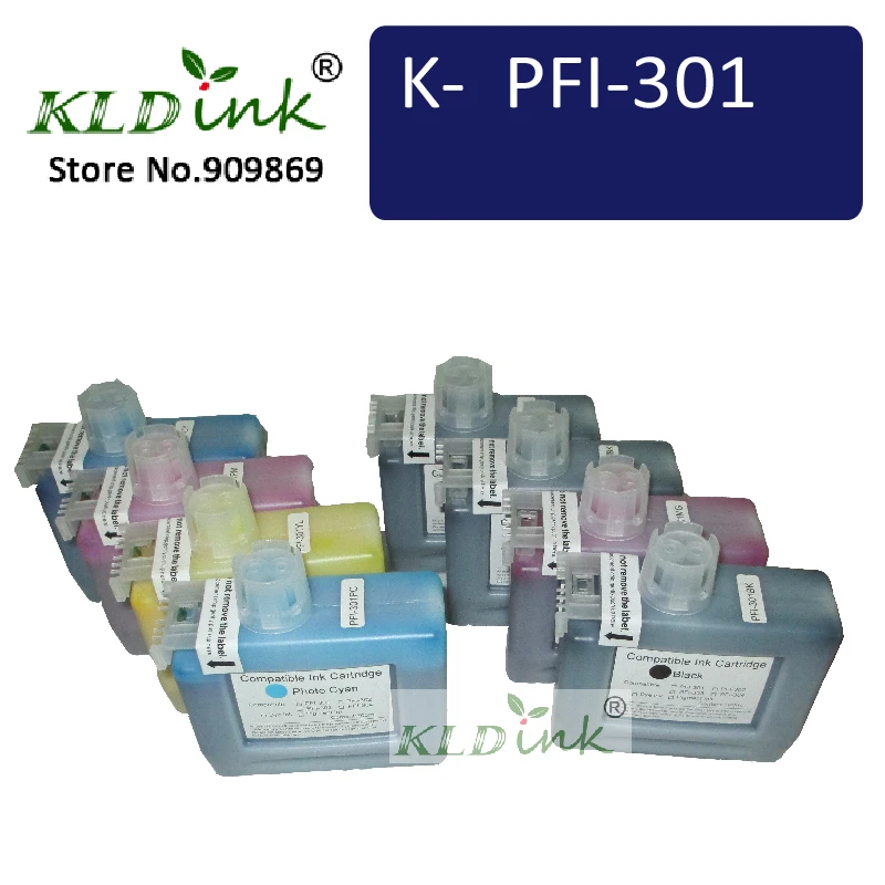 KLDINK-любой 12 шт PFI-301 чернильного бака PFI 301-совместим с imagePROGRAF ipf9100 ipf9000s ipf8100 ipf8000s