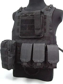 

Tactical vest WIRE-STEEL CS Equipment Combat Vest-IN cs Party Supplies Black Free shipping