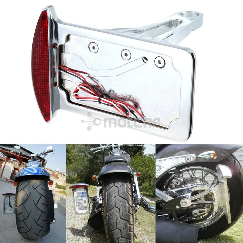 motorcycle brake light license plate frame