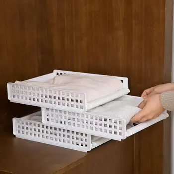 

OTHERHOUSE Plastic Chest of Drawers Closet Organzier Drawer Dividers Storage Drawers Clothes Storage Basket Clothes Organizer
