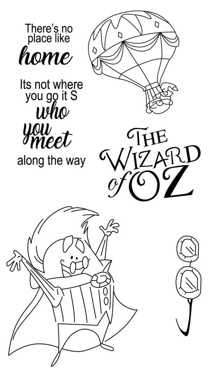 

CLEAR STAMP wizard DIY Scrapbook Card album paper craft silicon rubber roller transparent stamps W508