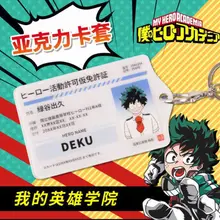 Аниме мой герой Academy Midoriya. Izuku Bakugou катсуки акриловые ID карты держатель сумка для ключей кулон Косплей Реквизит подарки