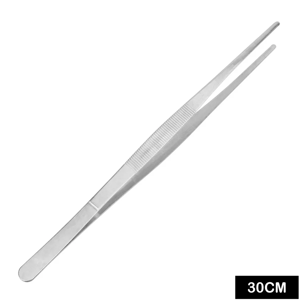 Barbecue Tweezers Stainless Steel Toothed For Home Kitchen BBQ