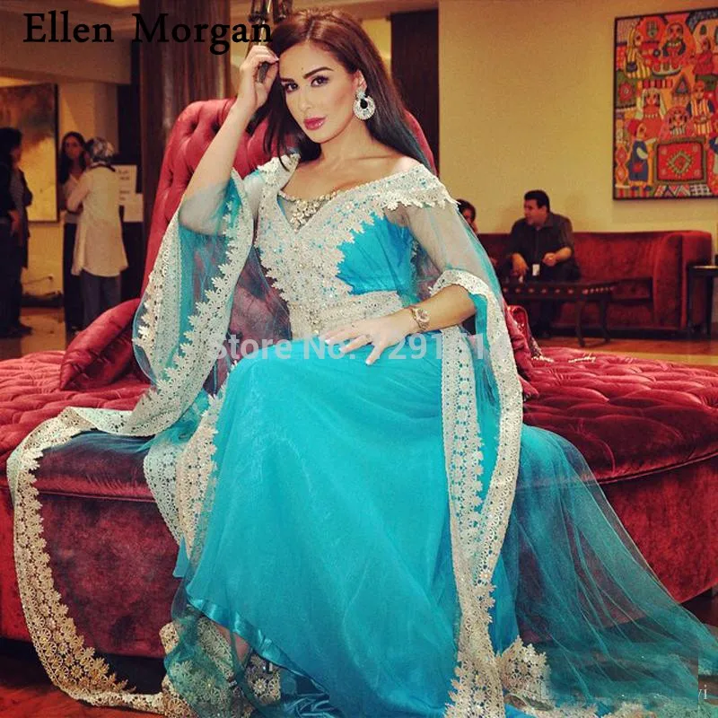 Saudi Arabian Muslim Mermaid Evening Dresses Lace Tulle Mermaid Floor Length Celebrity Formal Party Gowns for Women Wear