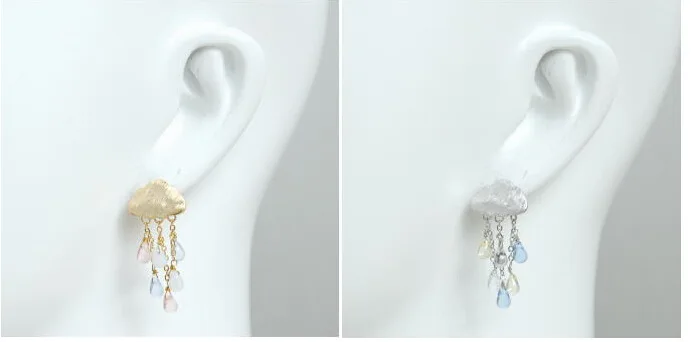 

Bohemia cloud rain drop earring personality new fashion graceful tassel weather earring ear jewelry
