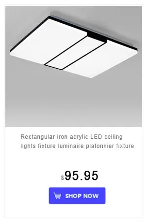 Прямоугольник акриловые светодиодный потолочный светильник затемнения светодиодный светильник Современный Потолочные светильники дома Освещение черный/белый светодиодный потолочный светильник